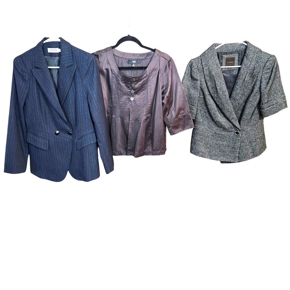 Women's Small 4 6 Blazer Suit Separate Jacket Top Wholesale Bulk Lot of 3 S